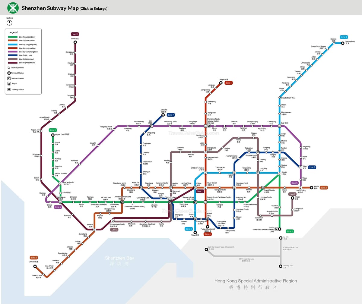 שנזן mtr מפה