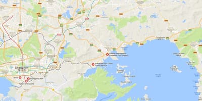 Shekou נמל מפה