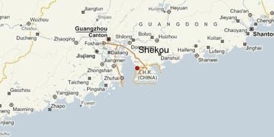 Shekou סין מפה